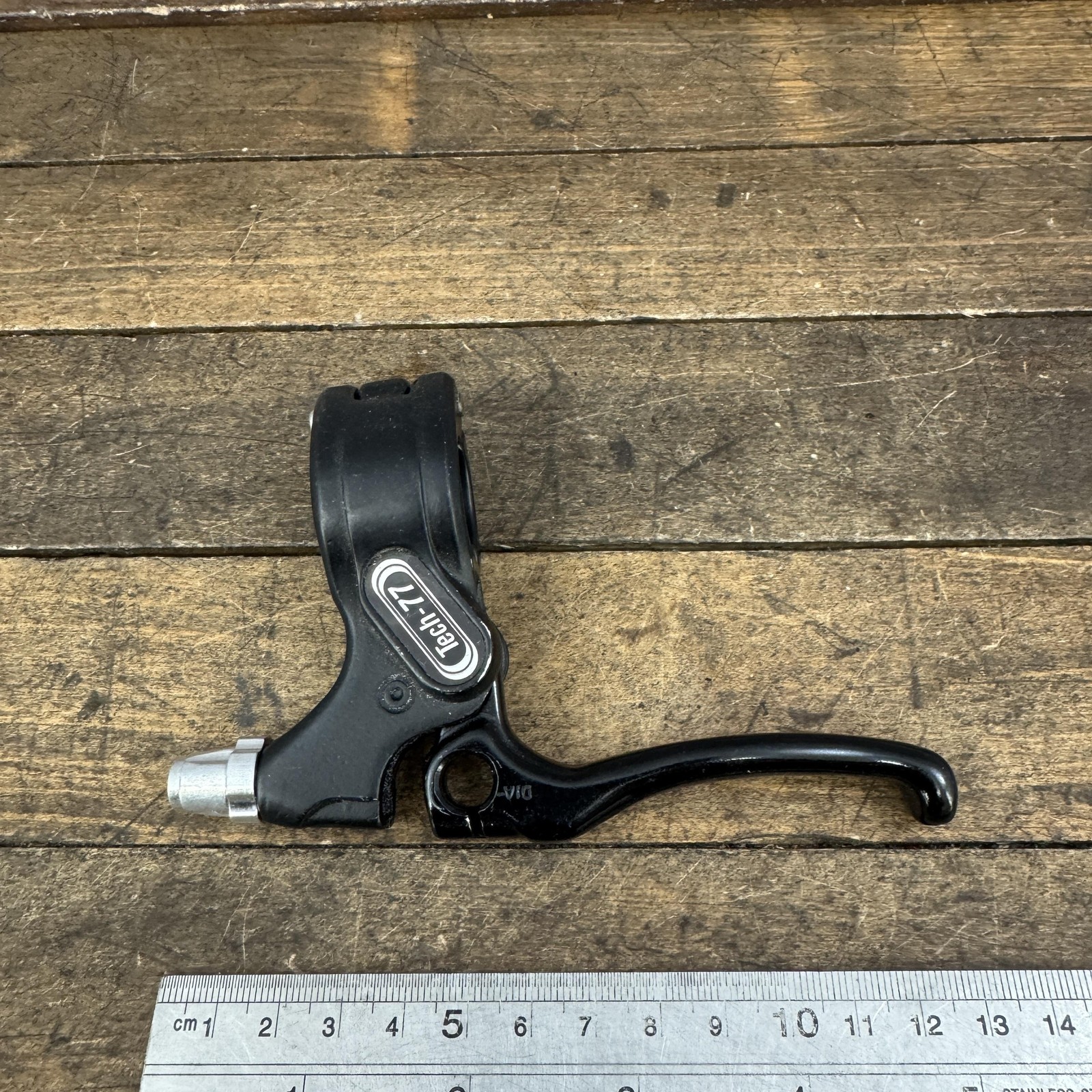 Dia-Compe Tech-77 BMX Brake Lever Left Black 2-Finger 22.2mm Reissue