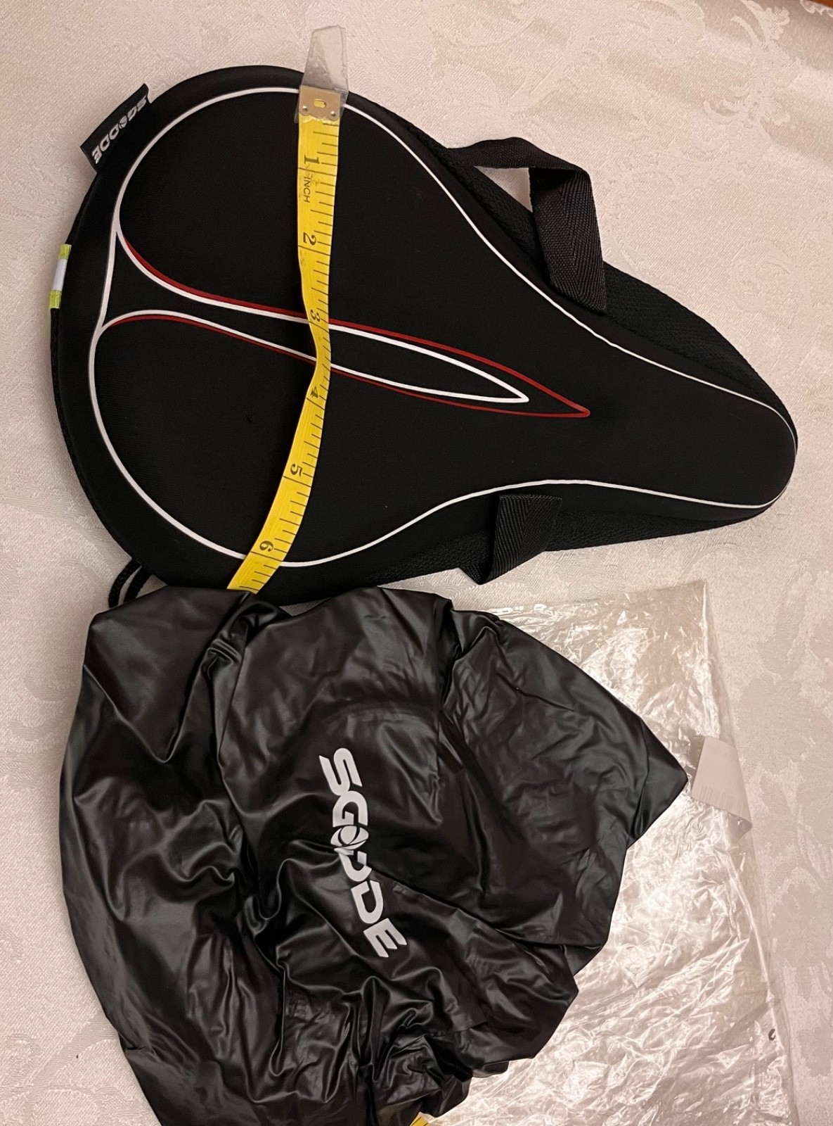 Sgodde stationary / spin Bike Seat cushion Saddle Padded Professional Waterproof