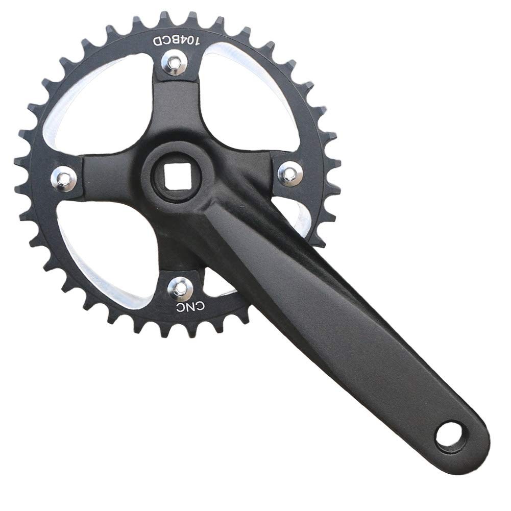 MTB Crank Arm Set 104 BCD Square Taper Mountain Bike Crankset 152mm 165mm 170mm