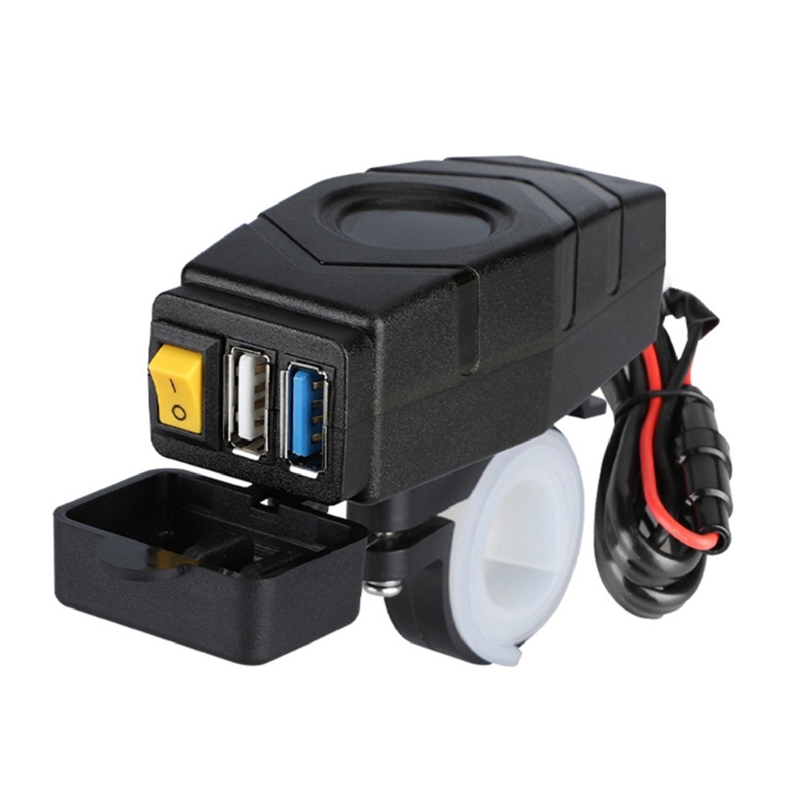 Handlebar Green Light USB Charger w/ Bracket 24V 36V 48V 60V For Mobile Phones k