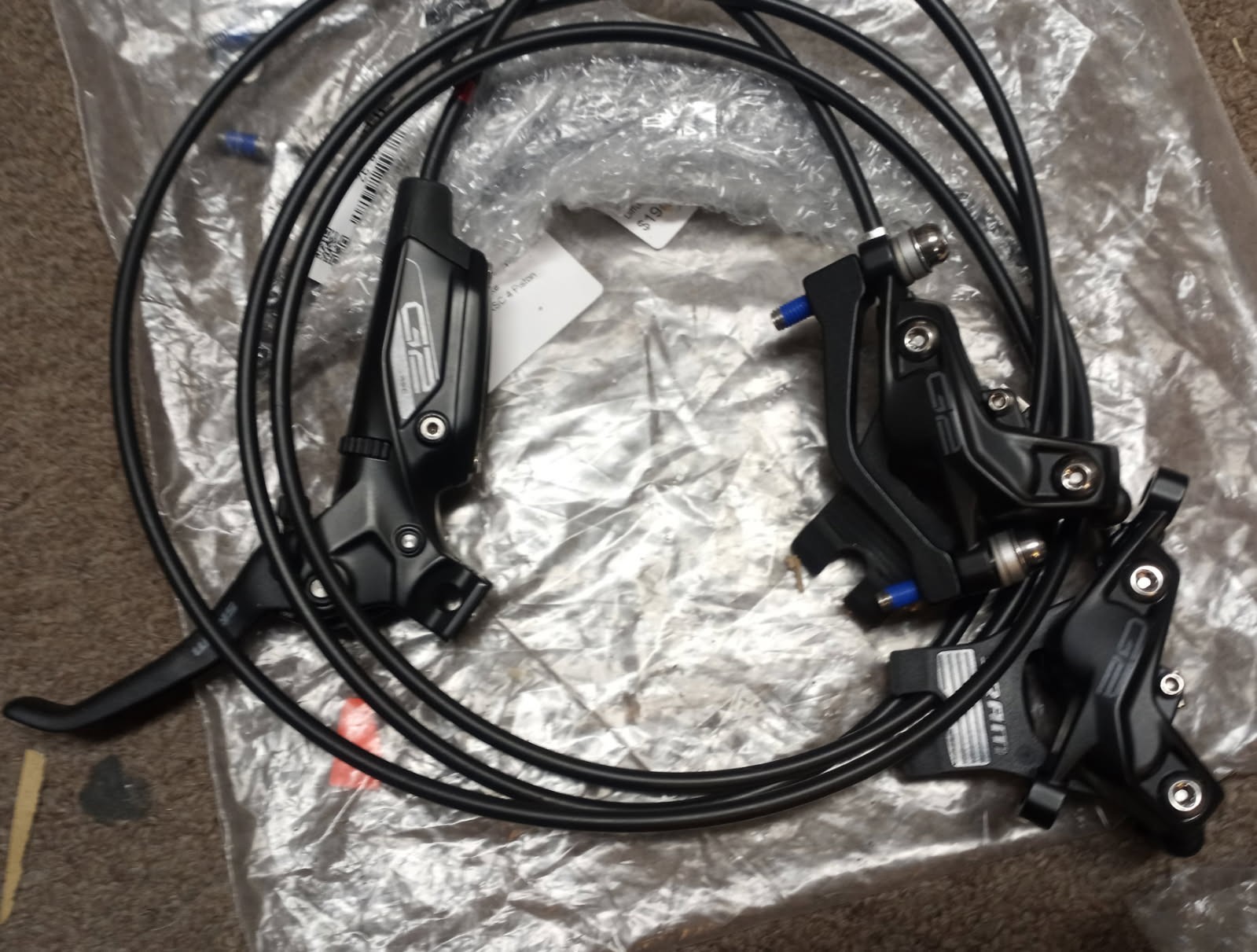 SRAM G2 RSC Brakeset – Front & Rear Hydraulic Disc Brakes , 4-piston, NEW