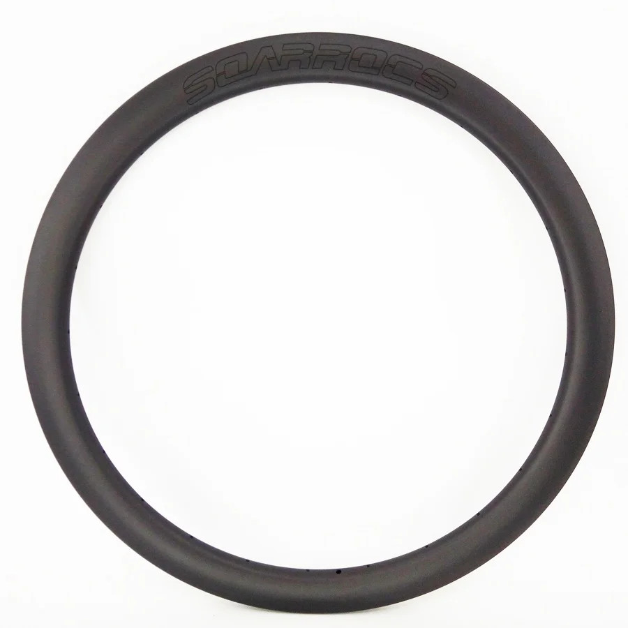 700C Carbon Rim 30/35/40/45mm Depth Hookless Tubeless Light Disc Brake Ring