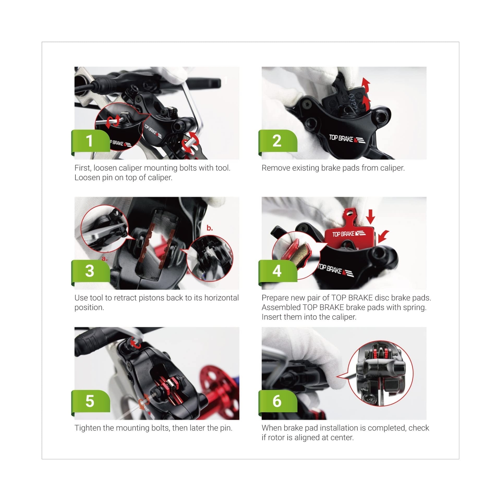Top Brake Disc Bike Brake Pads for MAGURA MT5/ MT7/ MT5E/MT7 PRO/MT Trail Front
