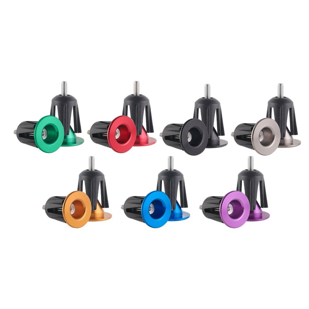 Colorful Aluminum Alloy Bicycle Handlebar End Secure Fit for Mountain Bike