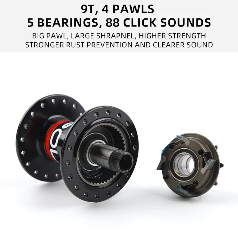 BMX Bike Hub 9T 36H Front and Rear BMX Hubs Sealed Bearings Bicycle Parts