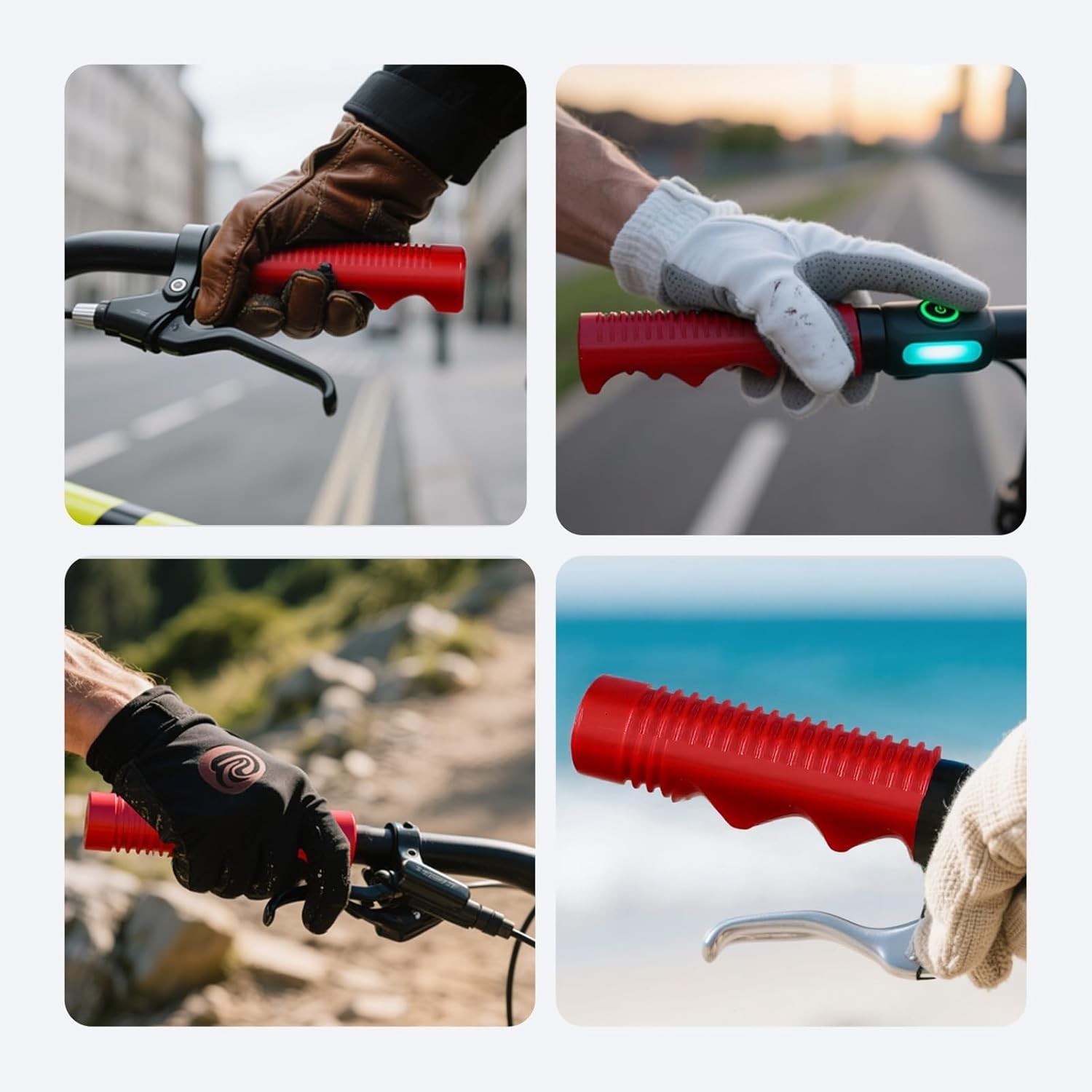 1 Pair Red 3/4 Inch Bike Handlebar Grips for Kids Tricycle Radio Flyer Parts