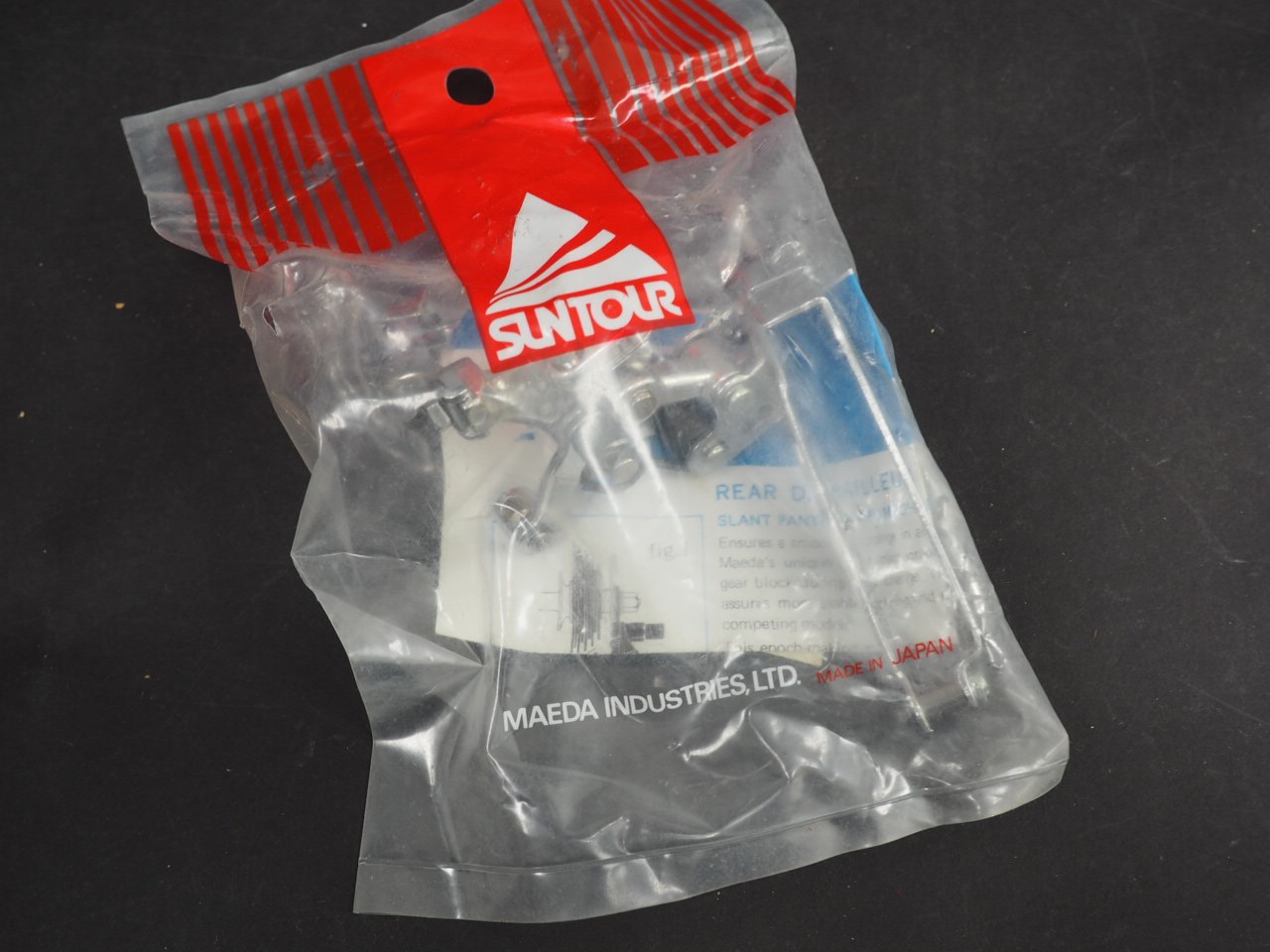 NOS Vintage Suntour FD1000 Front Derailleur Bottom Pull 28.6mm Clamp Sulver