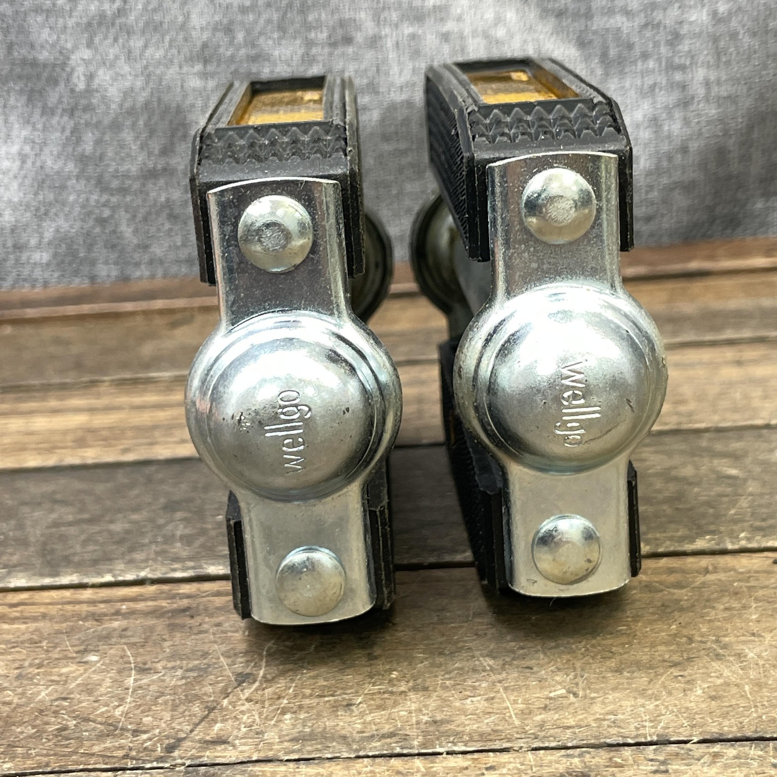 Vintage Bicycle Pedals NOS 1/2″ Axle Block Pair Reflectors Cruiser Muscle 461