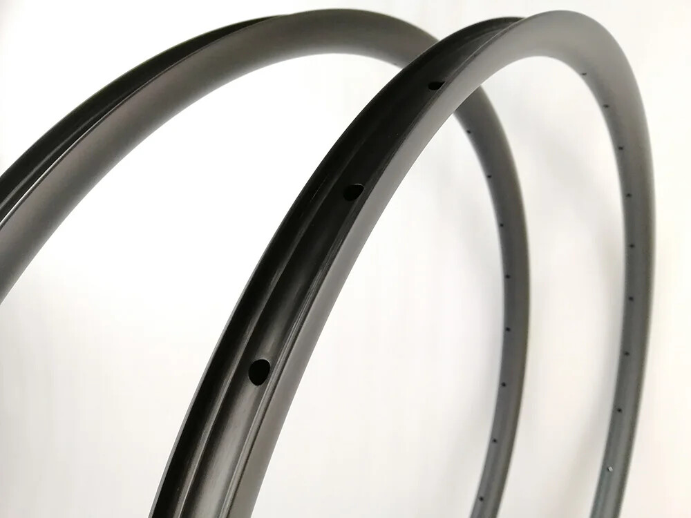 29er Gravel XC Mountain Bike Asymmetric Carbon Rims 28*28mm Tubeless Rings 2pcs