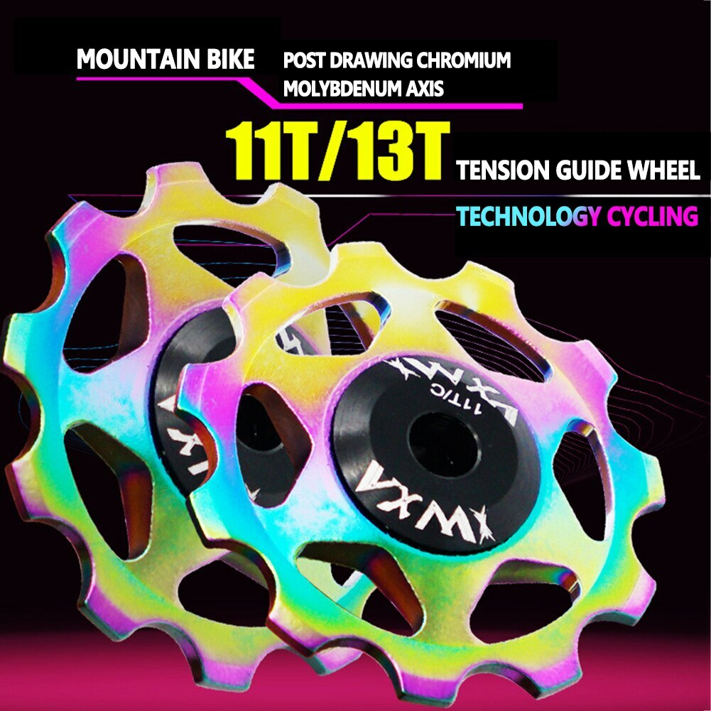 VXM MTB Road Bike Aluminum Alloy Rear Derailleur Pulley Jockey Wheel CNC Bearing