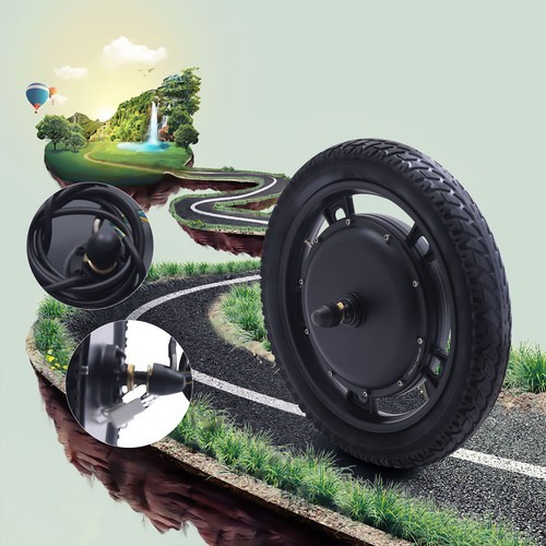 16 Inch Front Wheel Electric Bicycle Hub Motor Conversion Set 48V 1KW E-bike