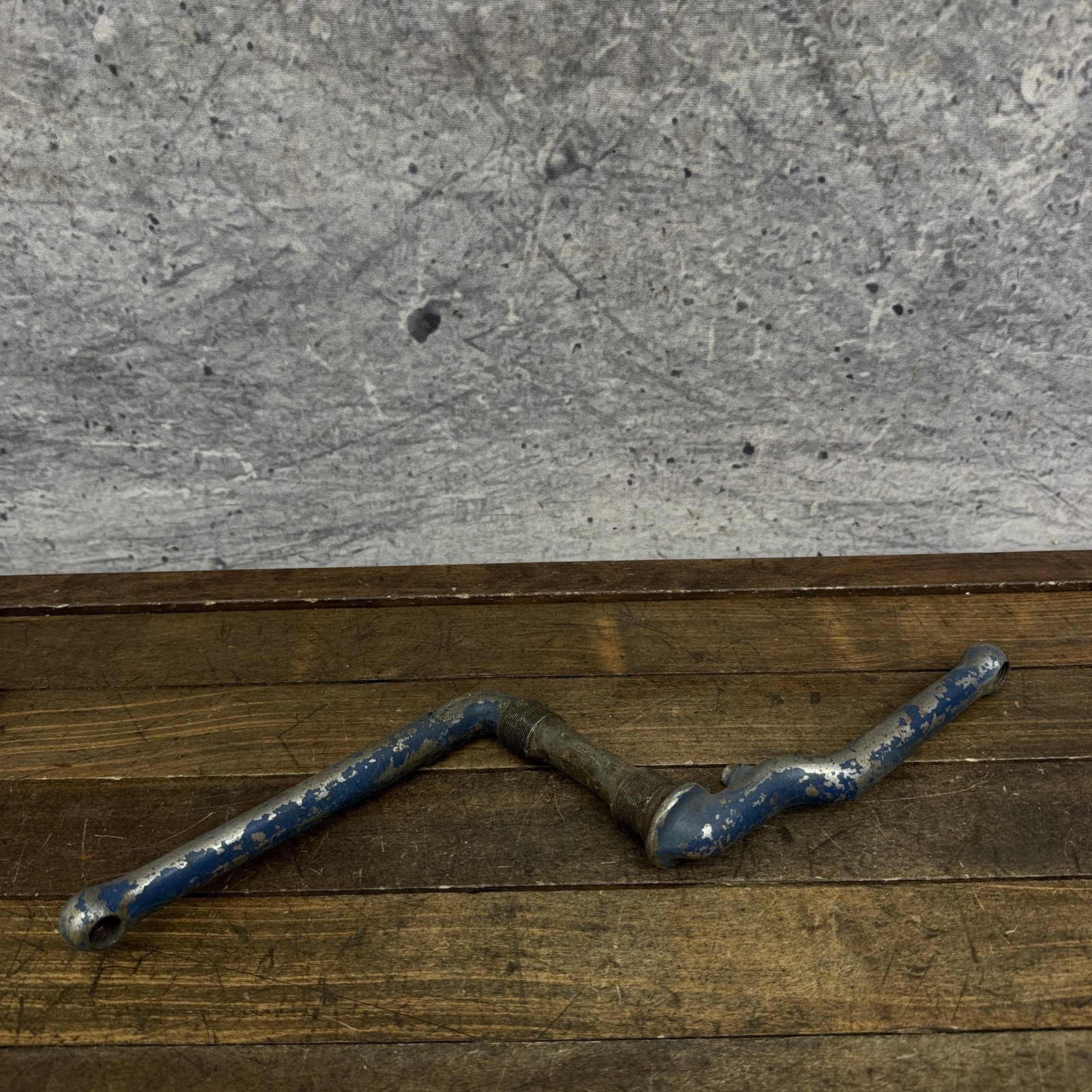 Vintage Dogleg Crank 41 36 Rough Threads Cruiser Bike Prewar Repair