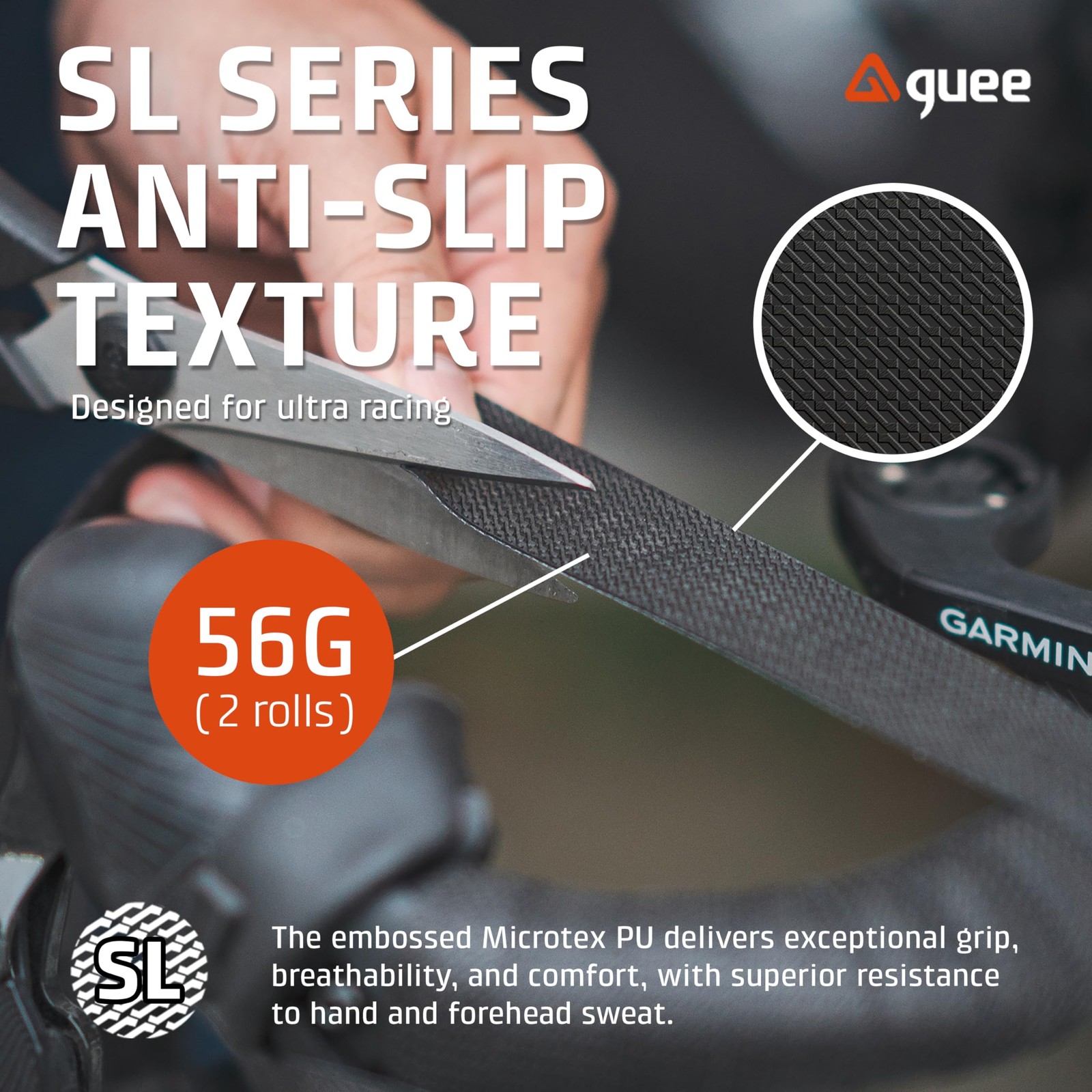 SL One Road Bike Handlebar Tape Premium PU Leather Microtex Structure with Sh…
