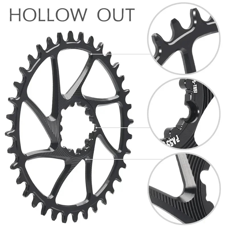 3mm Offset for Crankset Mountain Bicycle Narrow Wide Chainring 28-38T Chainwheel