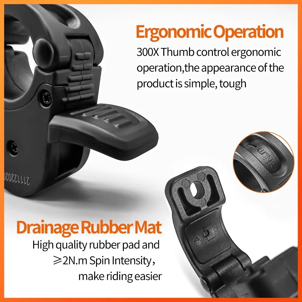 12V-72V E-bike Thumb Throttle 300X WP Plug For Bafang BBS01/02 BBSHD Mid Motor