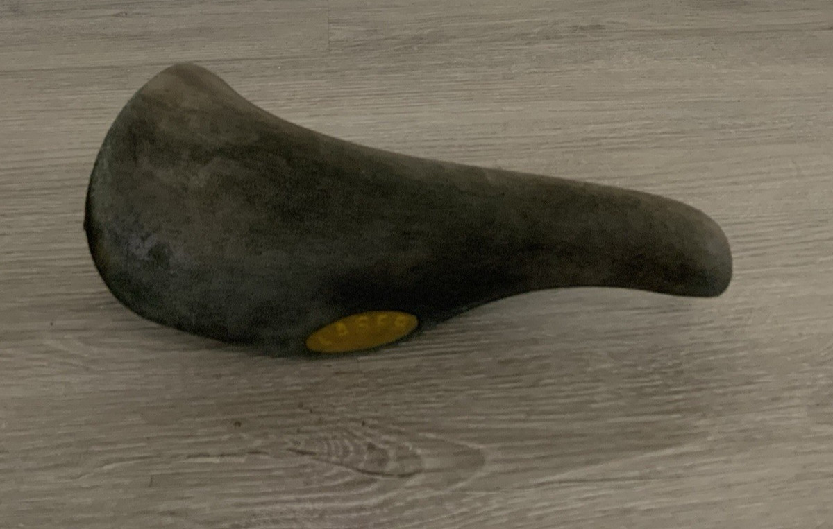 SELLE SAN MARCO LASER SADDLE 362 GRAMS BROWN SUEDE LEATHER 135 MM X 270 MM