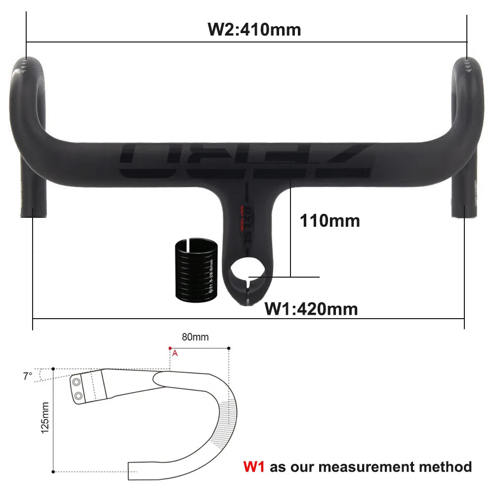 Carbon Road Bike Integrated Handlebar Racing Bike Drop Bar Bicycle Accessories