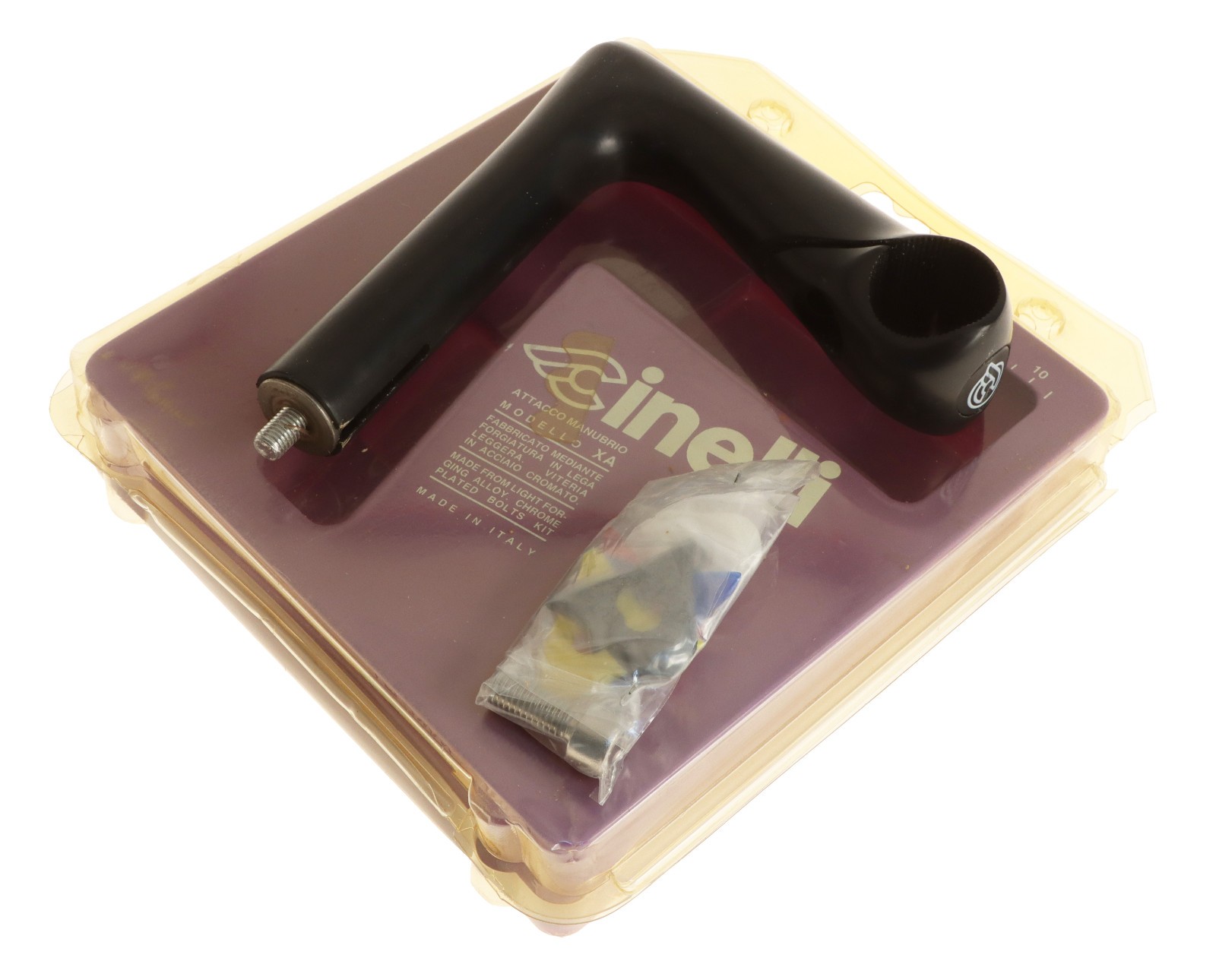 Cinelli 1″ X/A 22.2mm Quill Stem 105mm 26.4mm Clamp Black -17° XA NEW NIB NOS