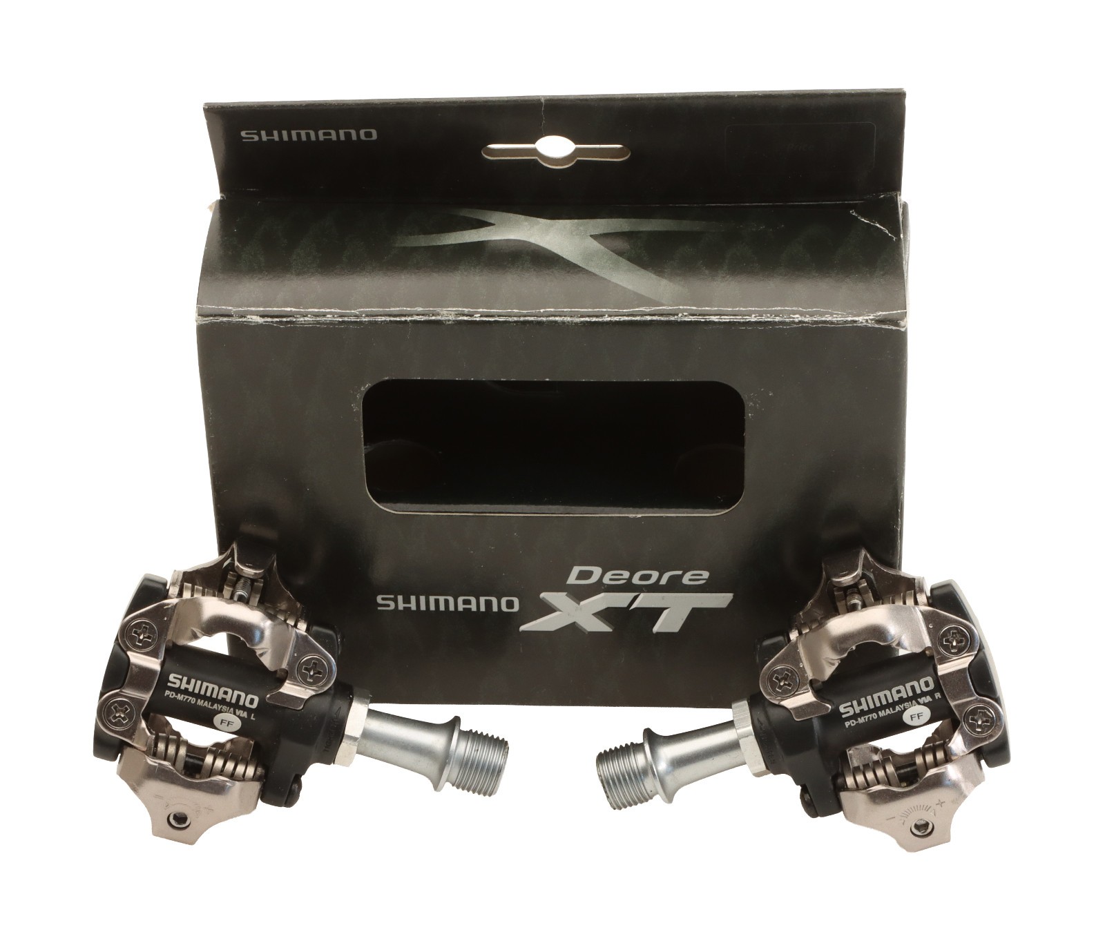 Shimano Deore XT PD-M770 SPD Clipless MTB Bike Pedals Black NEW NOS NIB