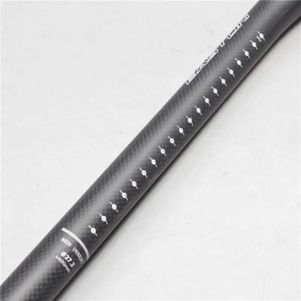 3K Matte Carbon Fiber Seatpost for Road Mountain Bike 27.2/30.8/31.6*350/400mm