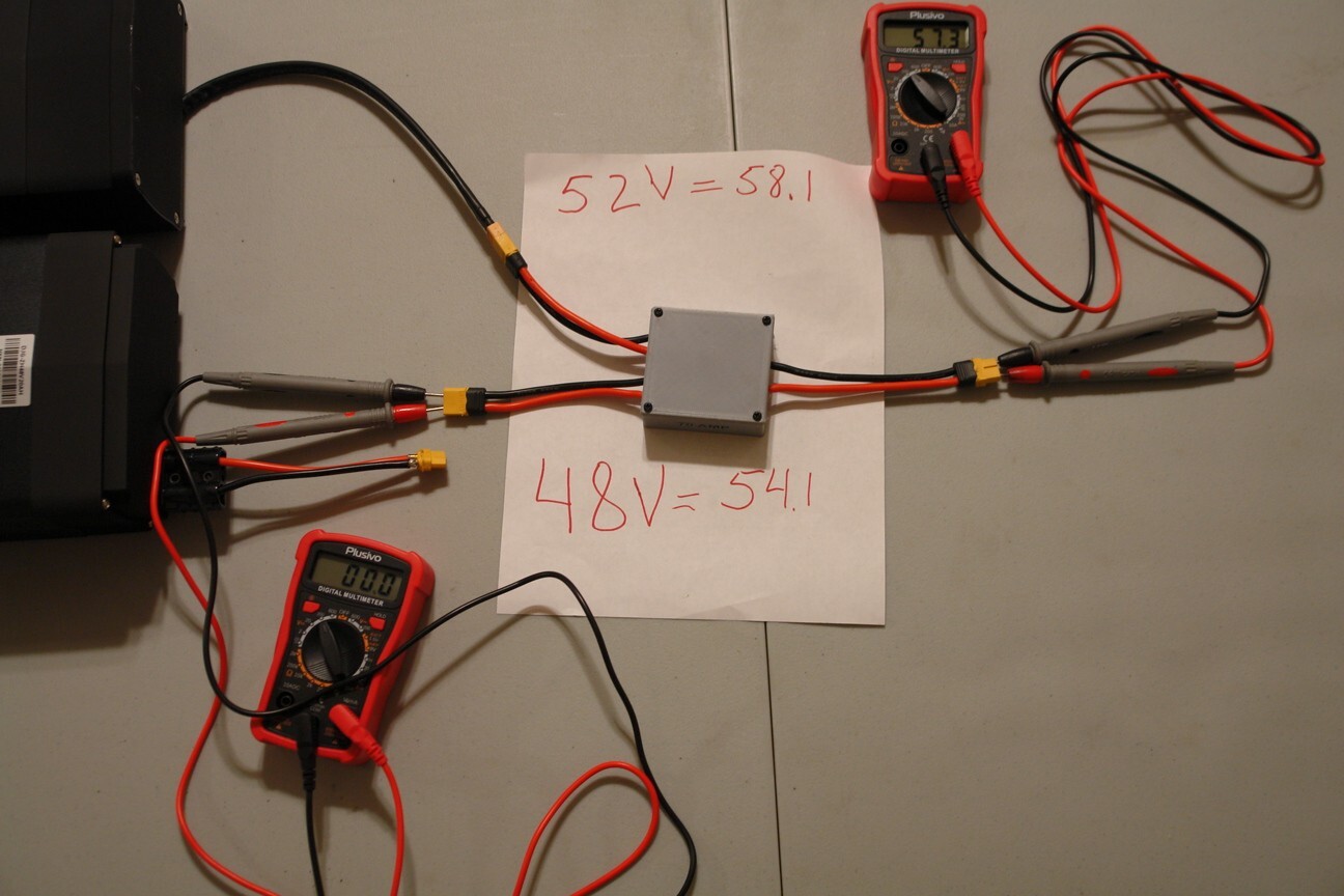 E-Bike Multi-Battery Discharge Converter for 3 batteries,XT60 