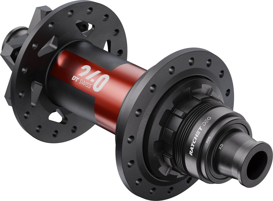 DT Swiss 240 DEG Rear Hub 12mm Thru x 157mm XD J-Bend Black/Red