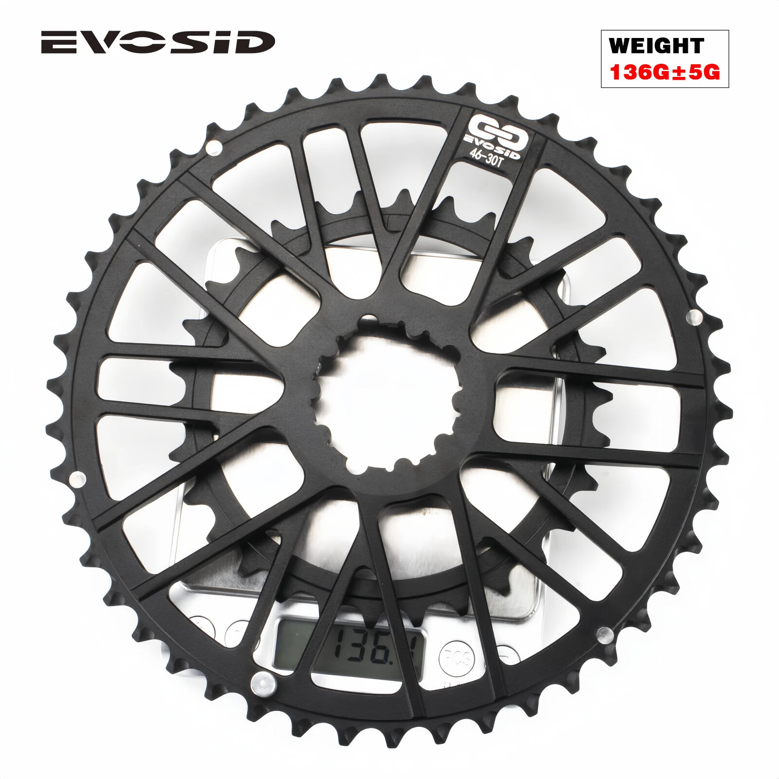 Gravel Road Folding Bicycle Crankset Chainring 46-30T 48-32T Double Chainwheel