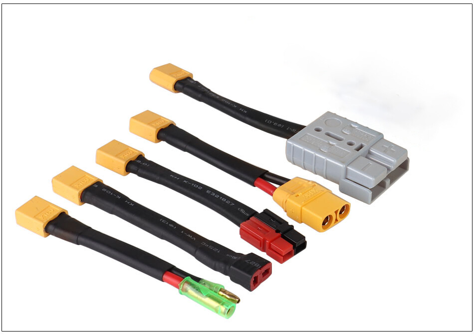 Adapter with Cable Anderson/XT60/XT90/Bullet Plug Cable for Ebike Battery