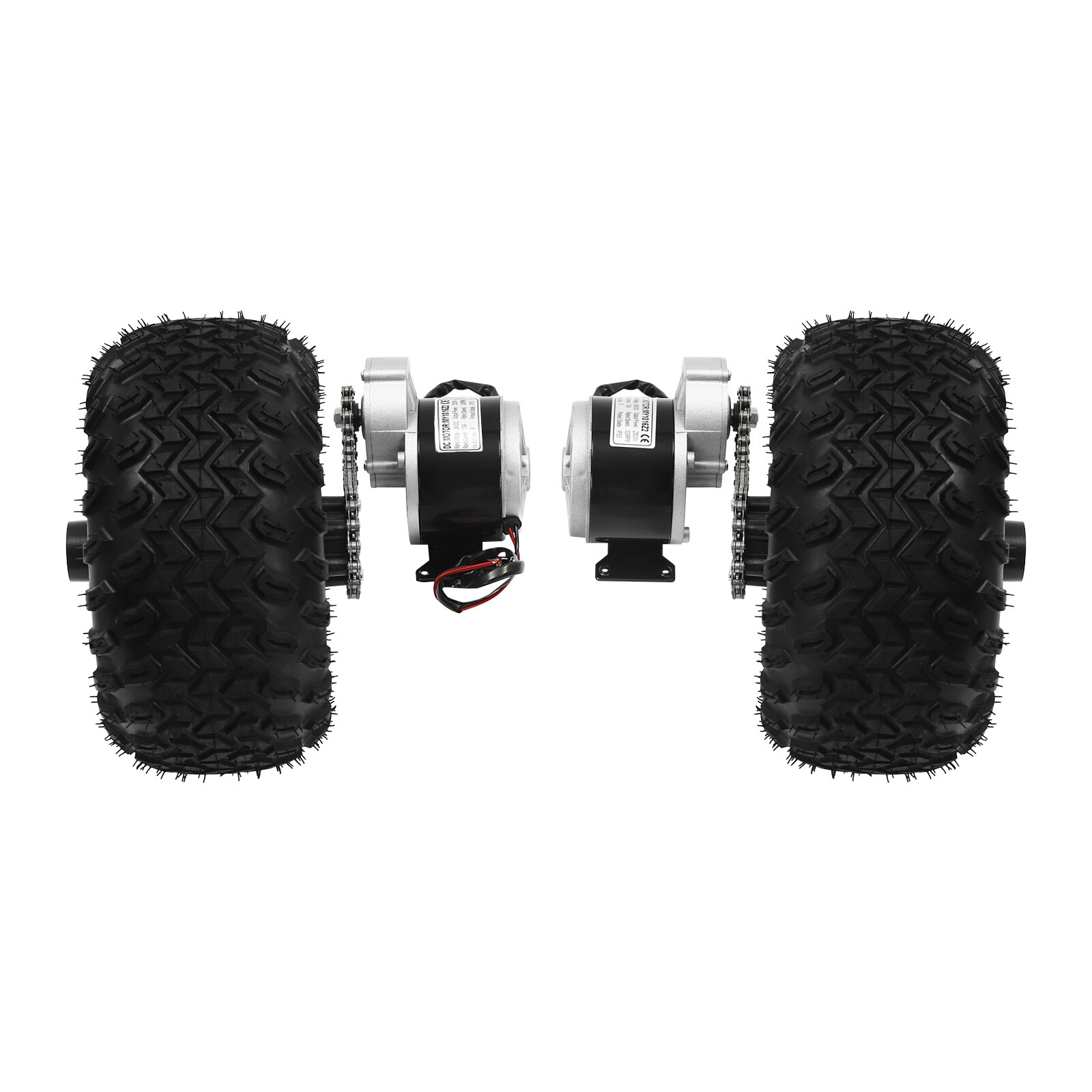 Double Wheel Motor Drive For Electric Cart Scooter Air Wheel Conversion Kit 250W