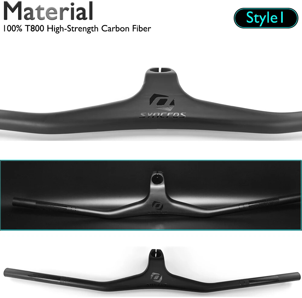 740mm Full Carbon Fiber MTB Bicycle Handlebar Integrated Handlebar 70-110mm