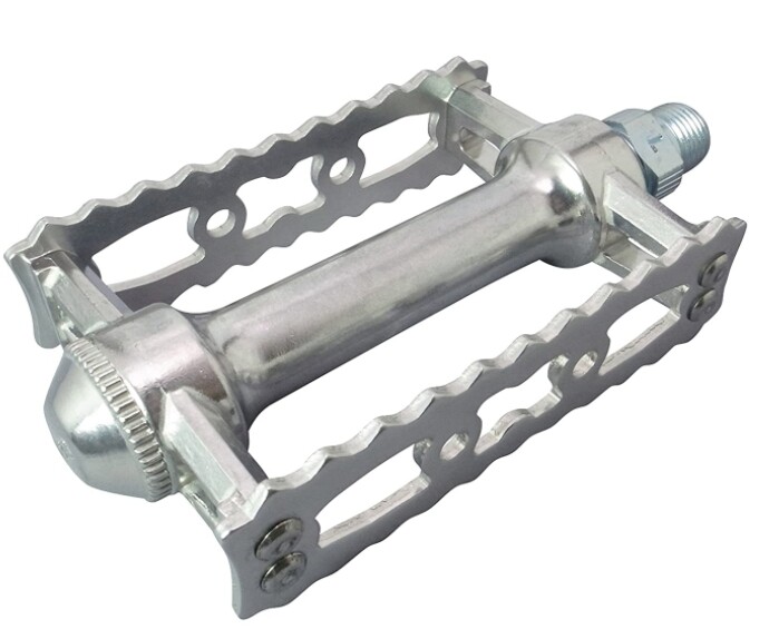 MKS Mikashima Bicycle Pedal SYLVAN TOURING Silver Left /Right Set Made in Japan