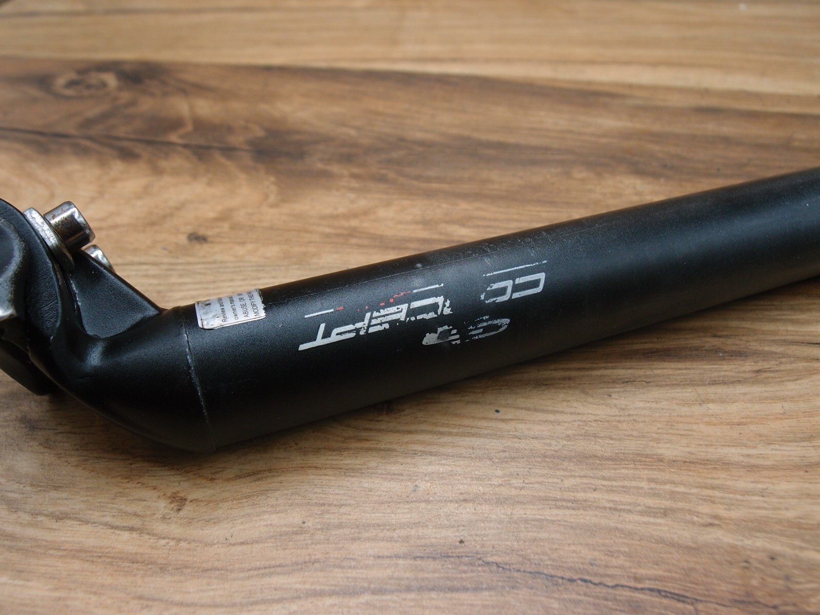 2008 MTB black plain seatpost Concept by nL 31.4 mm