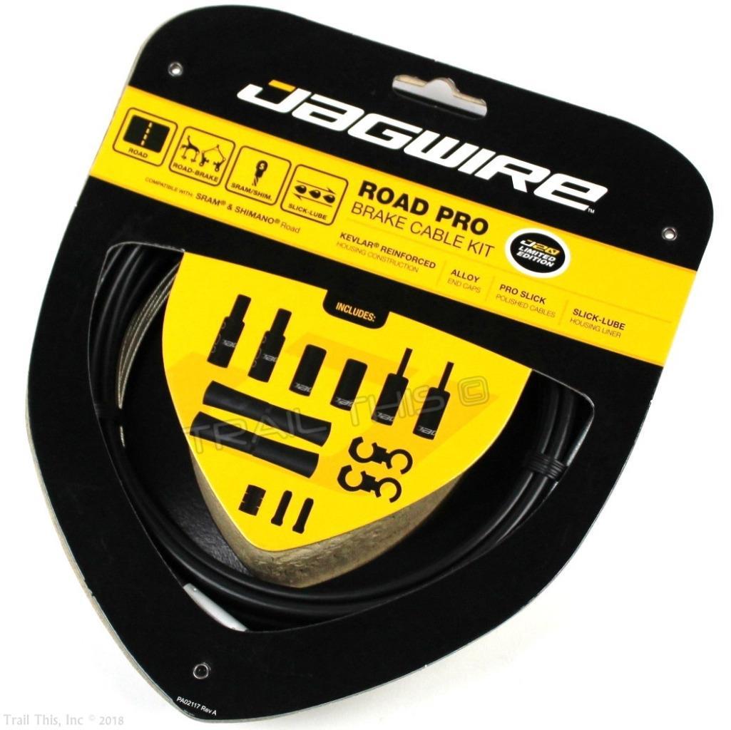Jagwire Road Pro Brake Cable & Housing Kit Stealth Black fits SRAM Shimano Bike