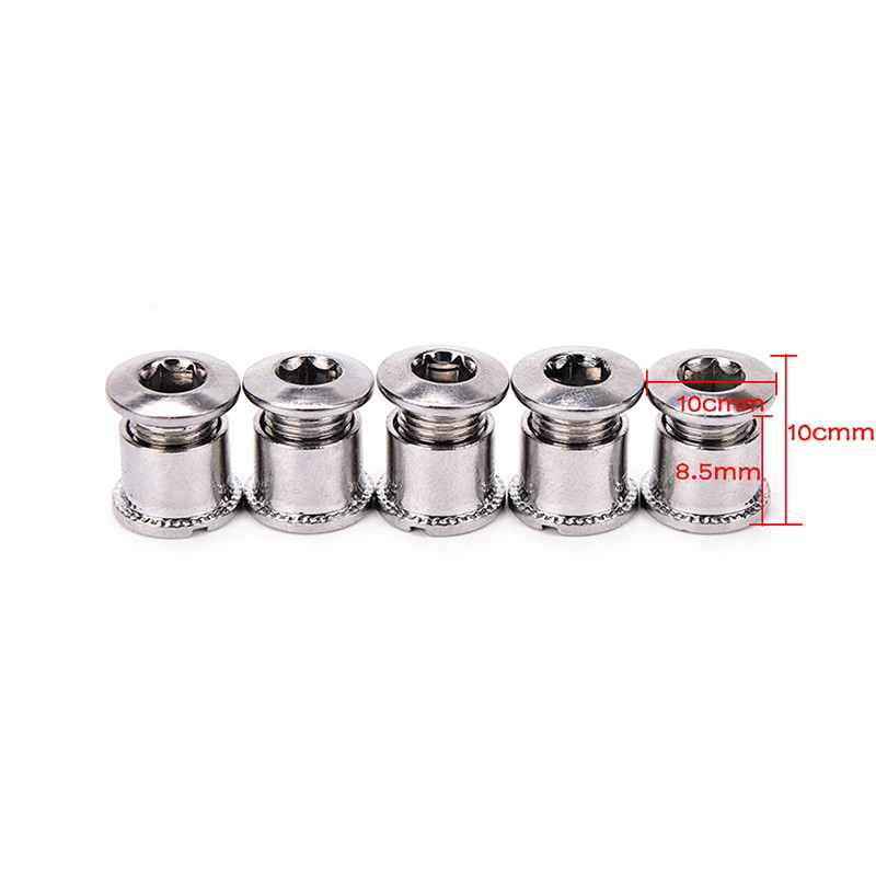 5Pair Crankset Bolts Crank Bolts Bike Chainring Bolts Bicycle Crank Screws NYJSE