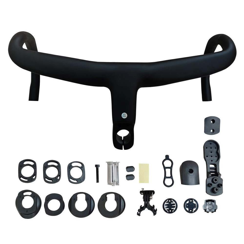 Road Bicycle Internal Routing Cable Integrated Handlebars with Computer Mounts