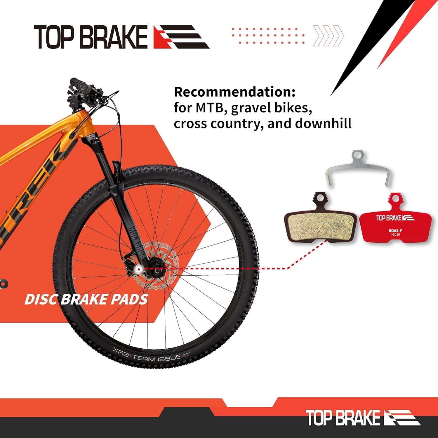 Disc Bike Brake Pads Compatible with SRAM Code R RE RSC, Guide RE, G2 RE, DB8…