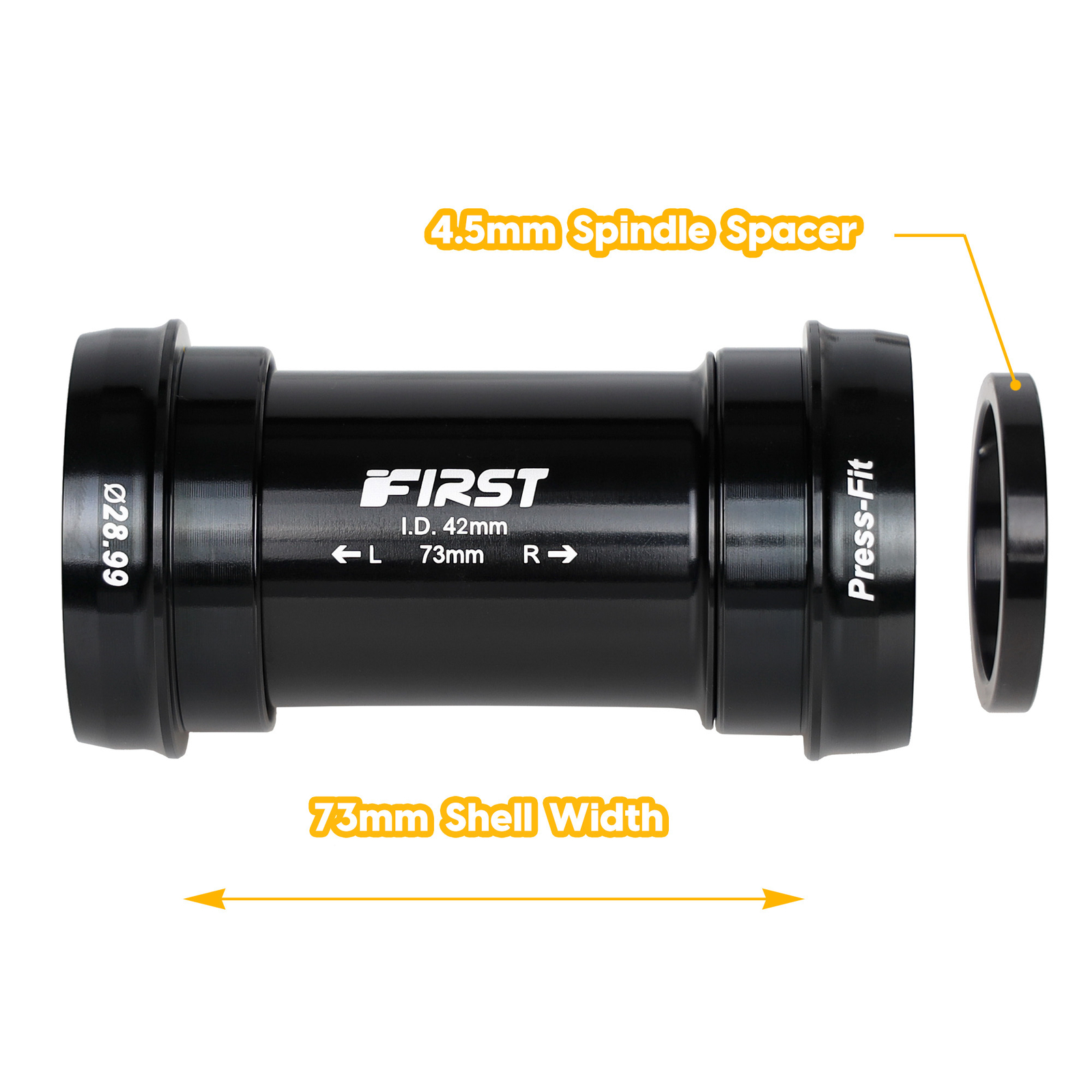 CD MTB Bottom Bracket for SRAM DUB 28.99mm Spindle – PRESS-FIT BB30