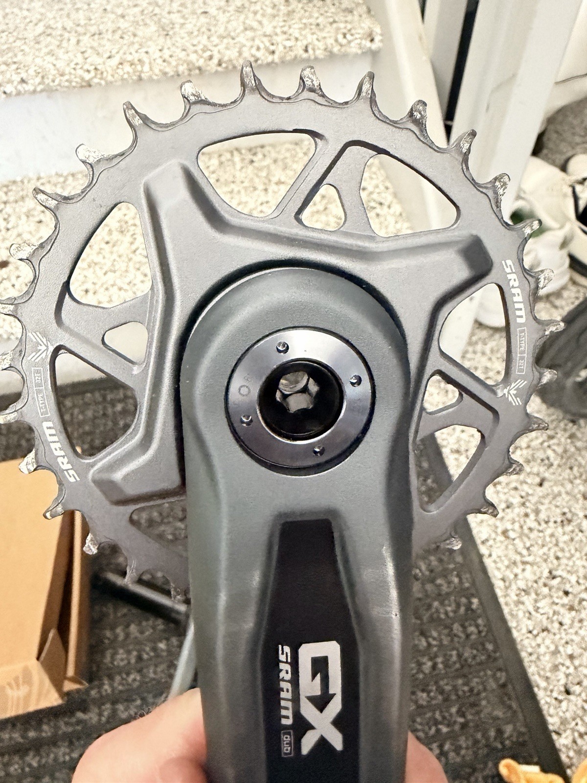 SRAM GX Eagle T-Type DUB MTB Crankset 175mm Single Chainring w/ Spindle Gray