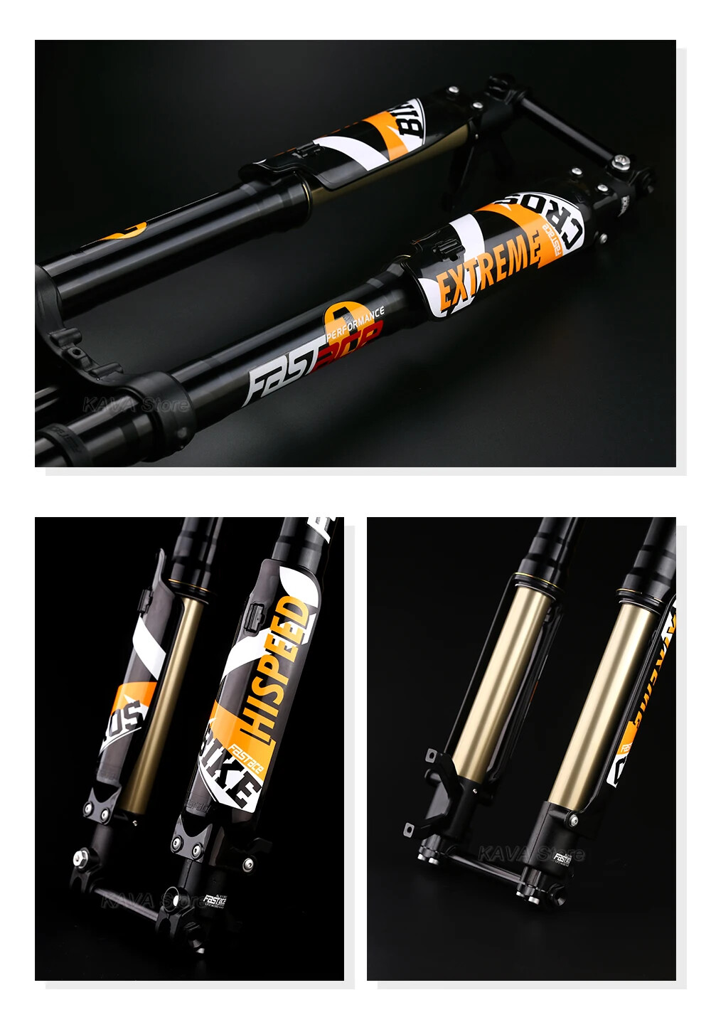 Electric Dirt Bike Fork 26/27.5/29 Inch Hydraulic Suspension Inverted Forks