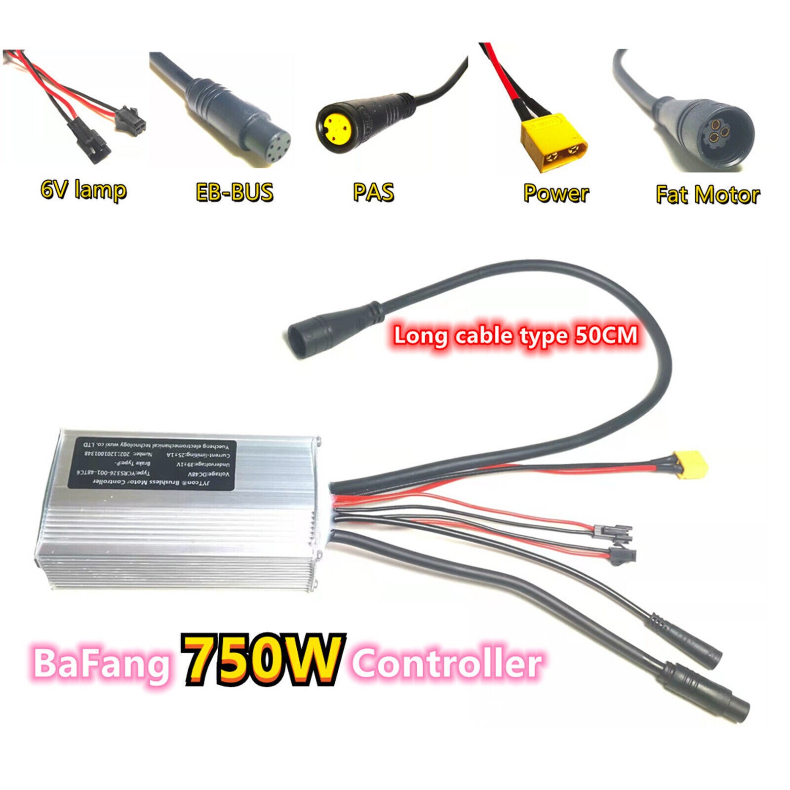 For BAFANG Motor G060/G062/H550 E-Bike Brushless Motor Controller 48V 25A 750WWl