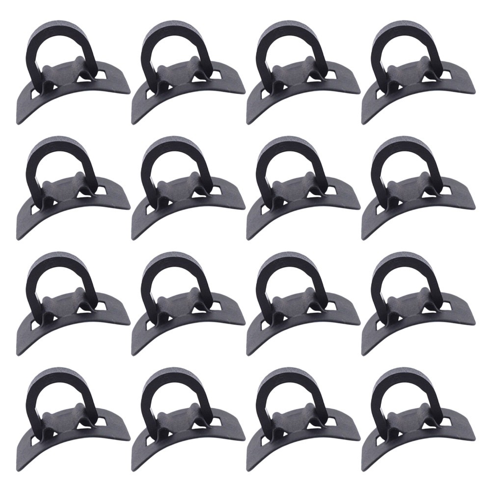 16Pcs Durable Bike Cable Clips Aluminum Alloy and Plastic Brake Line Clamps