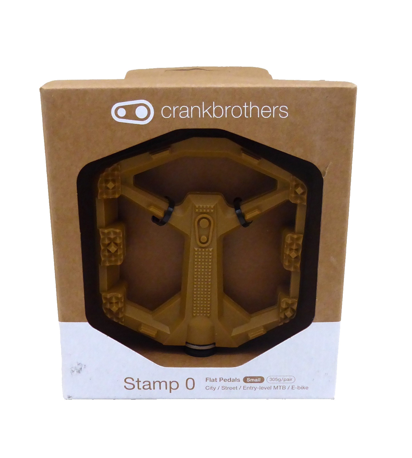 Crankbrothers Stamp 0 Small Platform Pedals, Brown