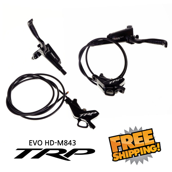 TRP1 TRAIL EVO HD-M843 Front & Rear-Pair Mountain Bike Hydraulic Disc Brake Set