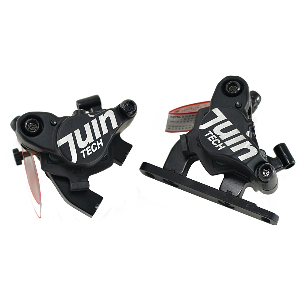 JUIN TECH F1 Hydraulic Flat mount Road CX Disc Brake set 160mm w/ Rotor ,Black