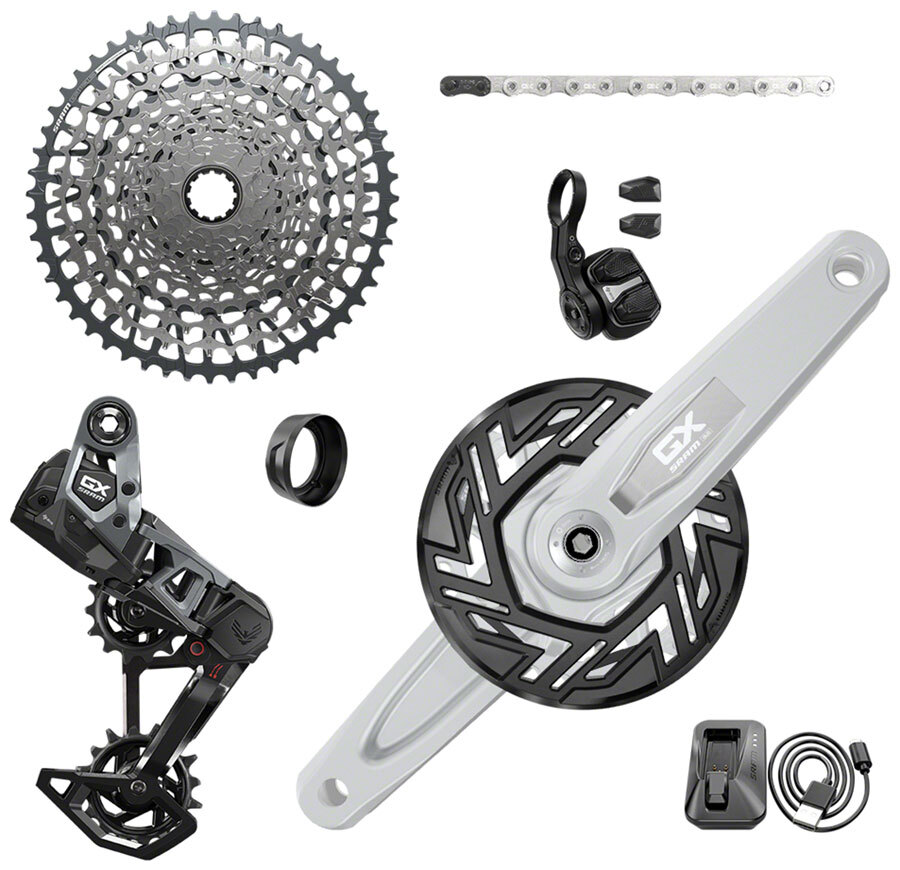 SRAM GX Eagle T-Type Ebike AXS Groupset – 104BCD 34T with Clip-On Guard,