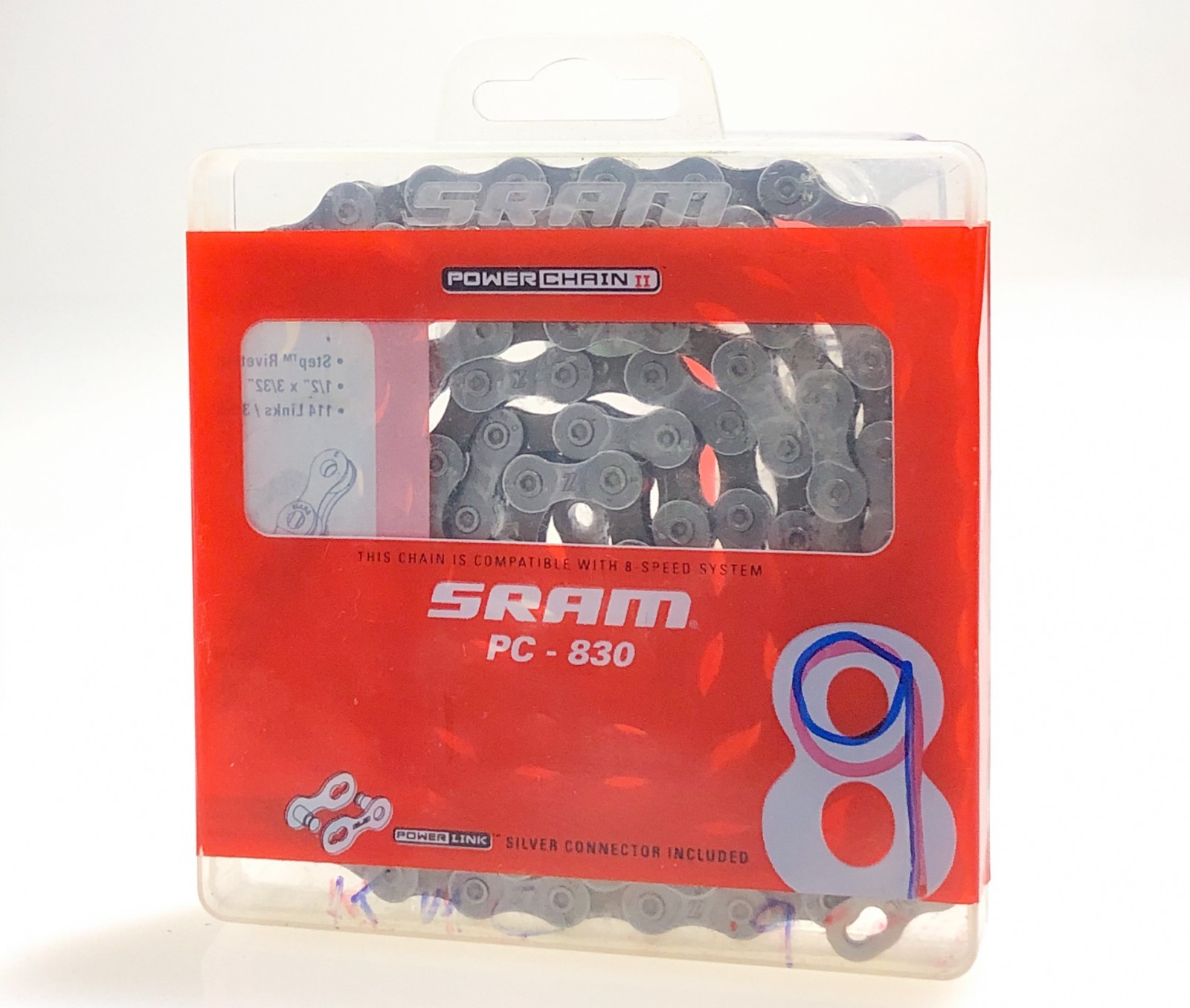 SRAM PC-830 KMC Z Super Narrow 9 sp Speed Chain Gray/Black with Powerlink – Used
