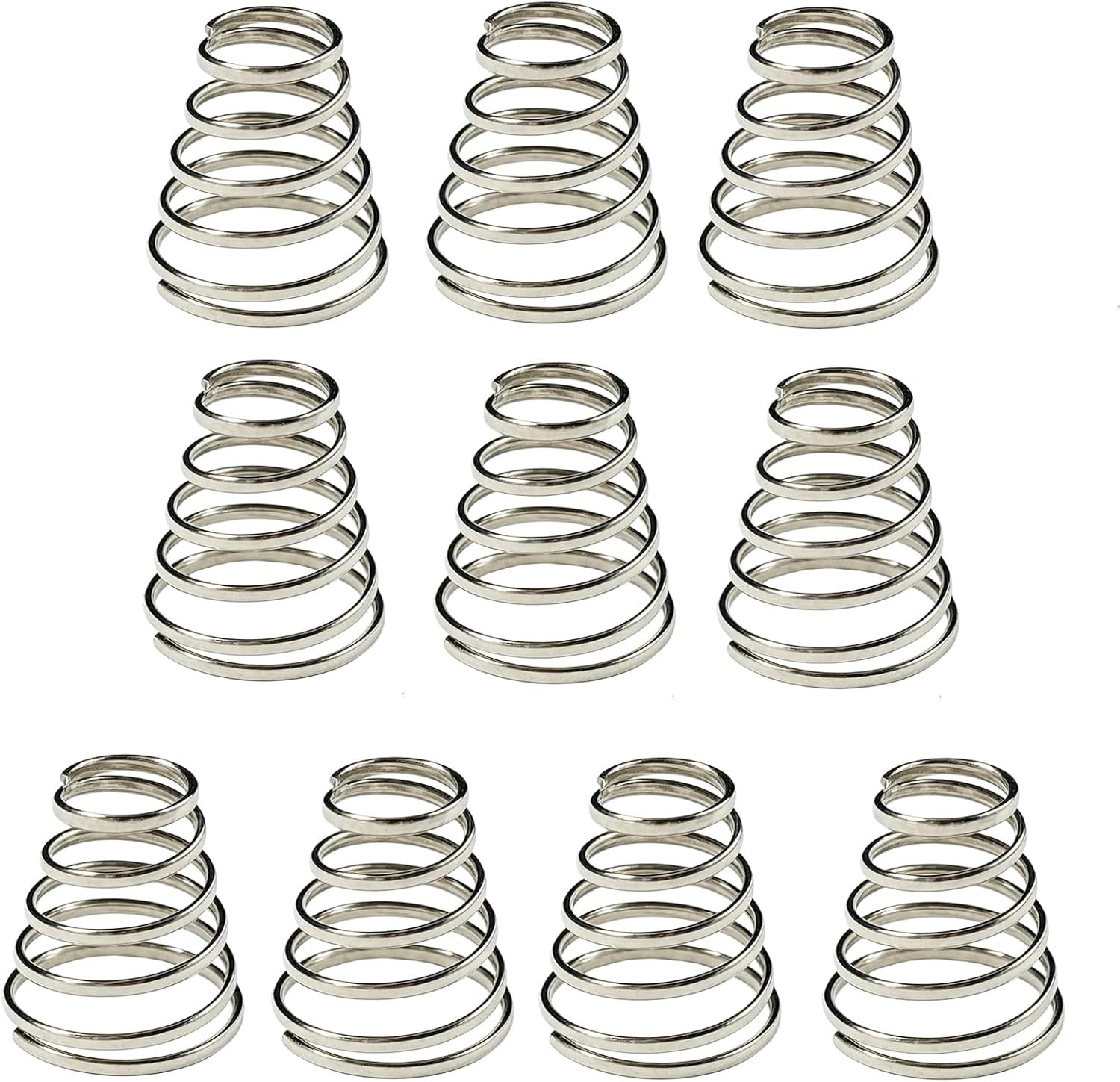 10Pcs Silver Bike Quick Release Skewer Springs,Stainless Steel Bike Hub Quick…