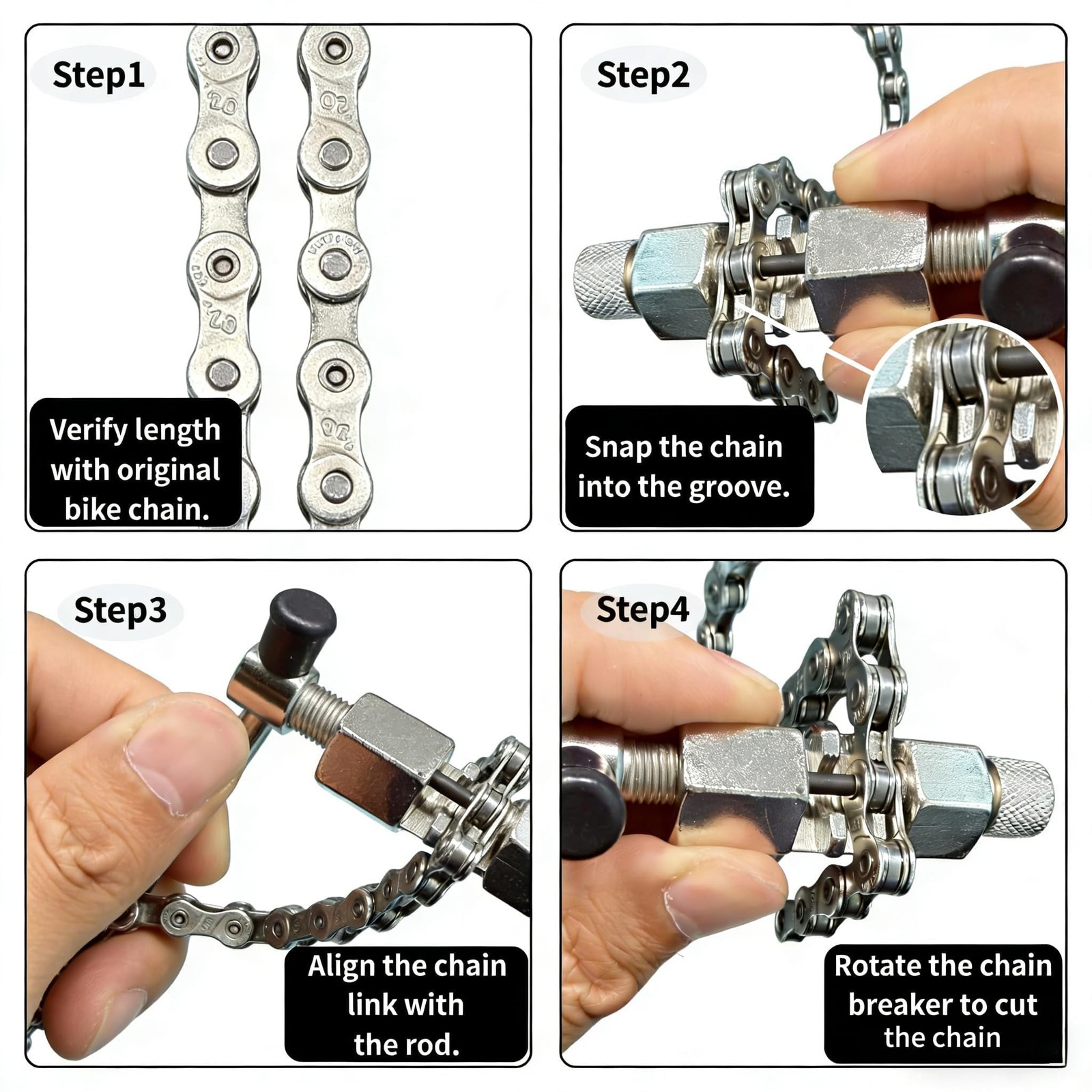 HeavyDuty Bike Chain 6/7/8 Speed 126 Links RustResistant for Bike Repair