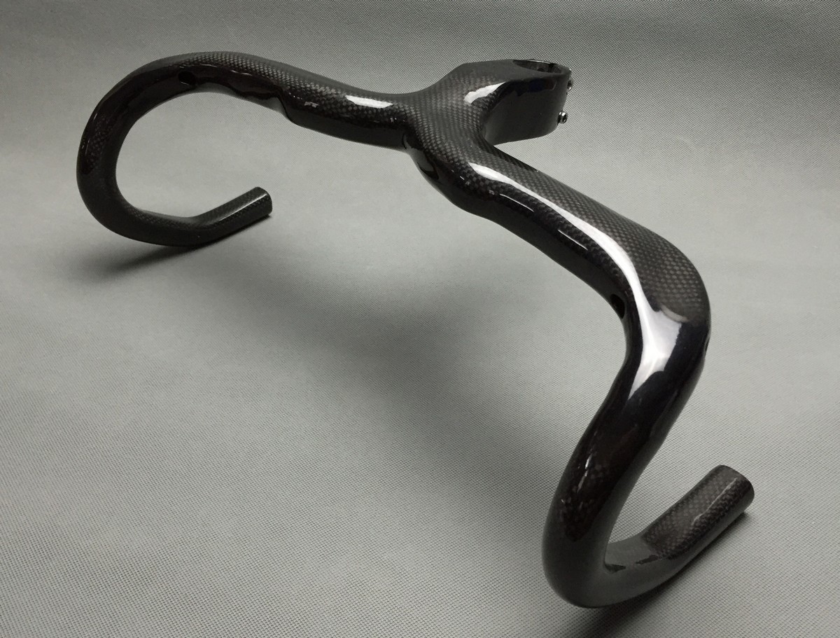 400/420/440mm Cycling Integrated Handlebar Stem Carbon Fiber Road Bike Drop Bar
