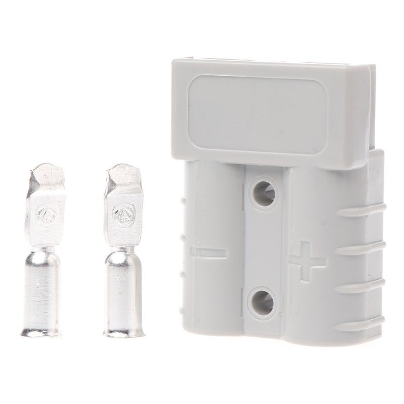 Gray Plug Connector 50A 600V DC Power Charger Battery Charging Electronics P